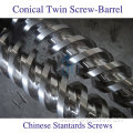 92/188 conical twin screw and barrel for extruders